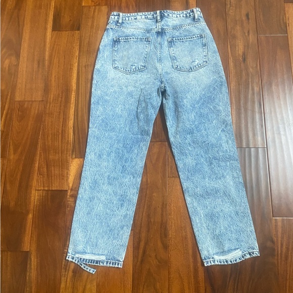 Vervet Womens Jeans Size 28 Blue Light Wash Denim Mom Distressed Pants Bottoms - Picture 6 of 7
